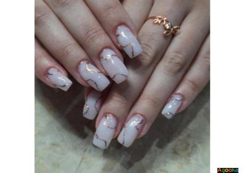 Наращивание ногтей, коррекция,  маникюр